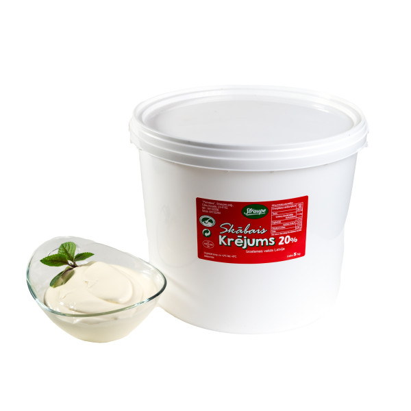 Krējums skāb.20% 5kg