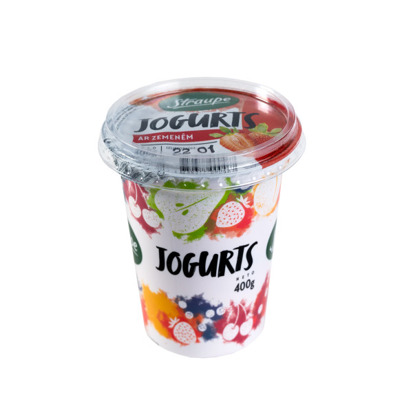 Jogurts ar zemenēm fas.0.4